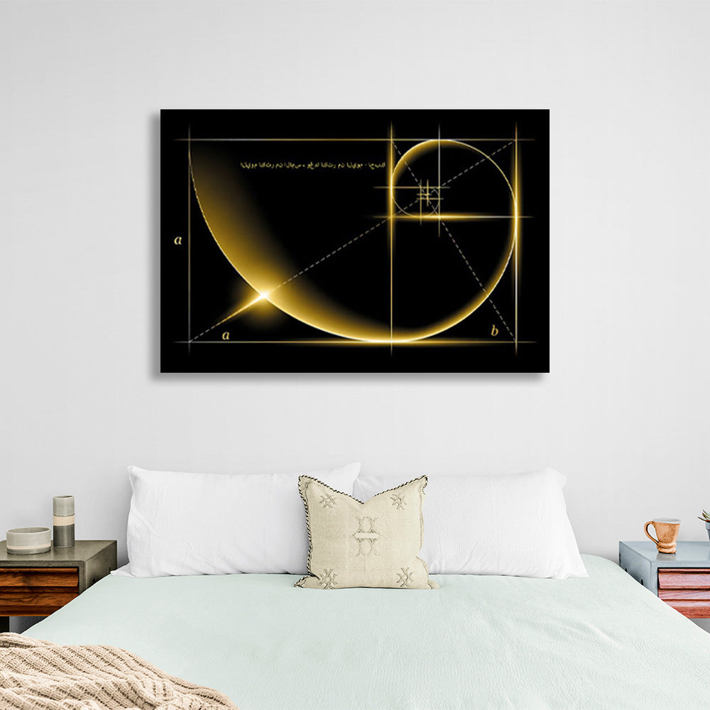 Pharaoh's cylinders and the golden ratio Canvas Wall Art Print