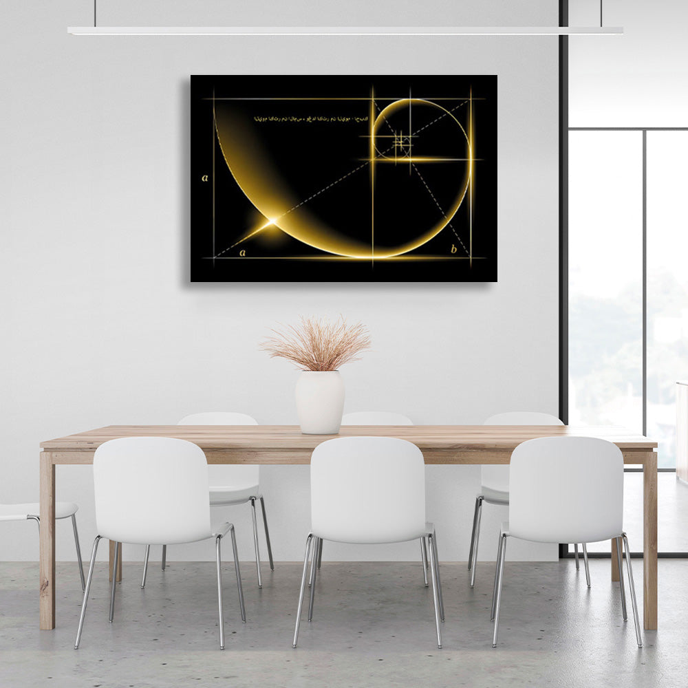 Pharaoh's cylinders and the golden ratio Canvas Wall Art Print