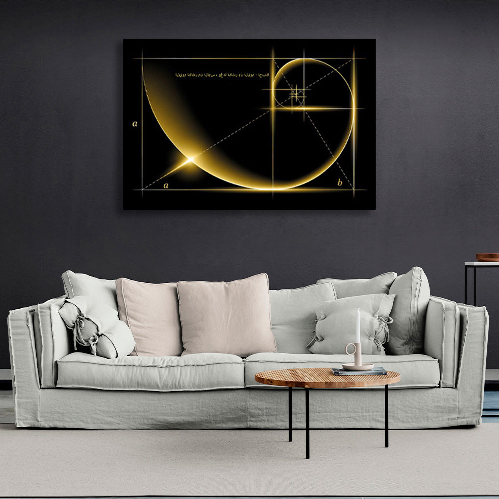 Pharaoh's cylinders and the golden ratio Canvas Wall Art Print