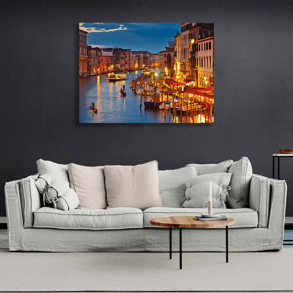 Wunderschöner Kunstdruck auf Leinwand „Venedig“