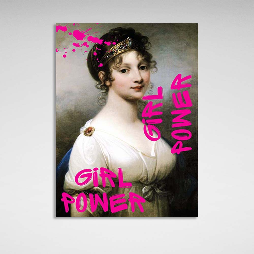 Canvas Wall Art Print Louise. Girl power