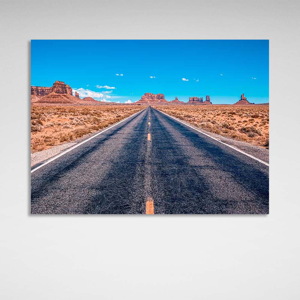 Leinwandbild „Road to Monument Valley“