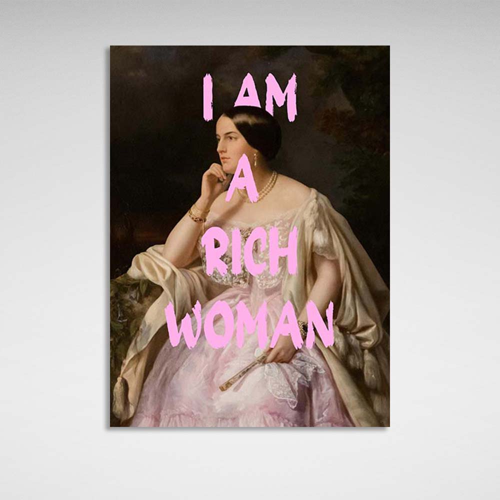 Canvas Wall Art Print Harriet Howard. I'm a rich woman