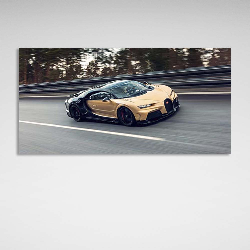 Kunstdruck auf Leinwand, Auto, Bugatti Chiron Super Sport