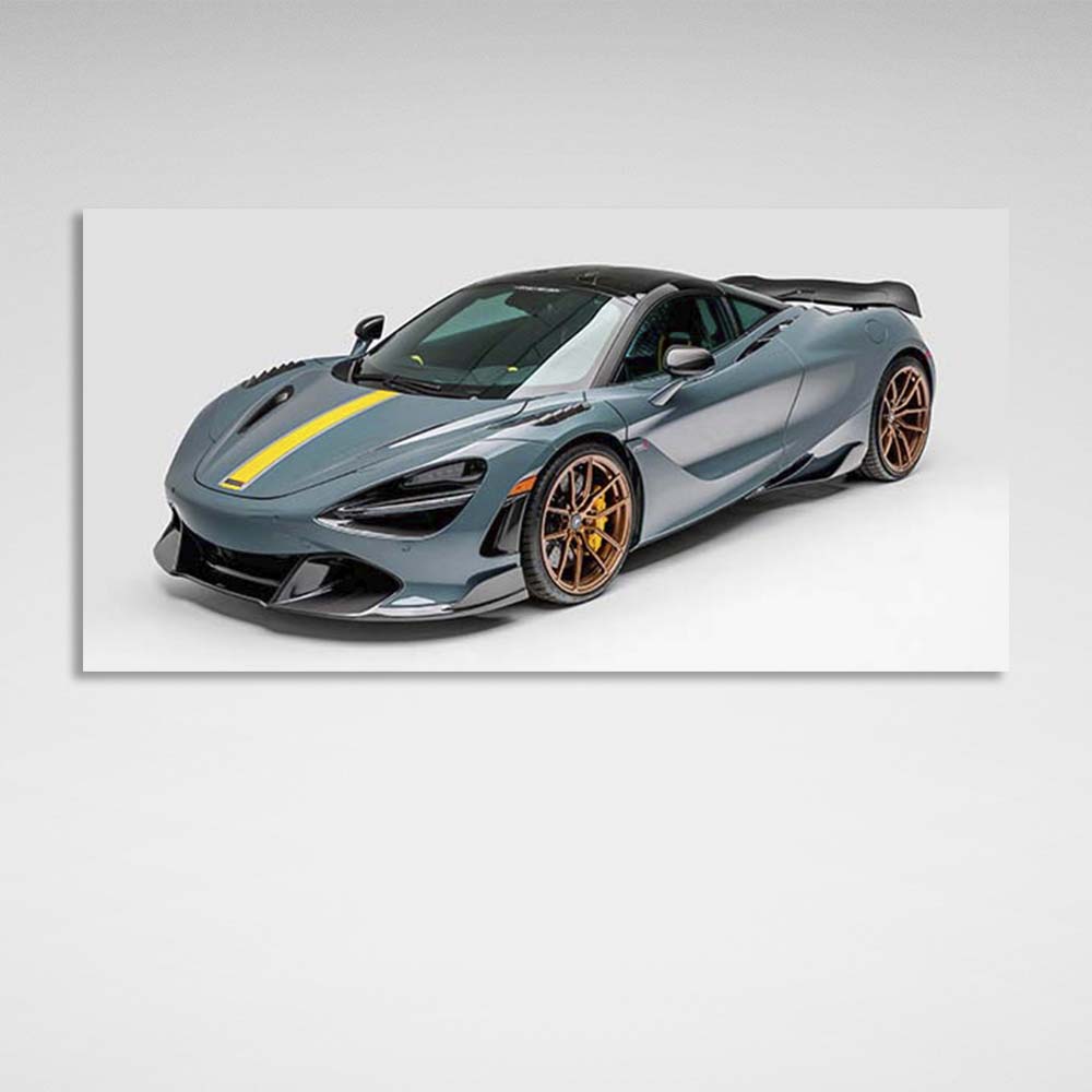 Kunstdruck auf Leinwand, Auto McLaren 720S Silverstone Aero