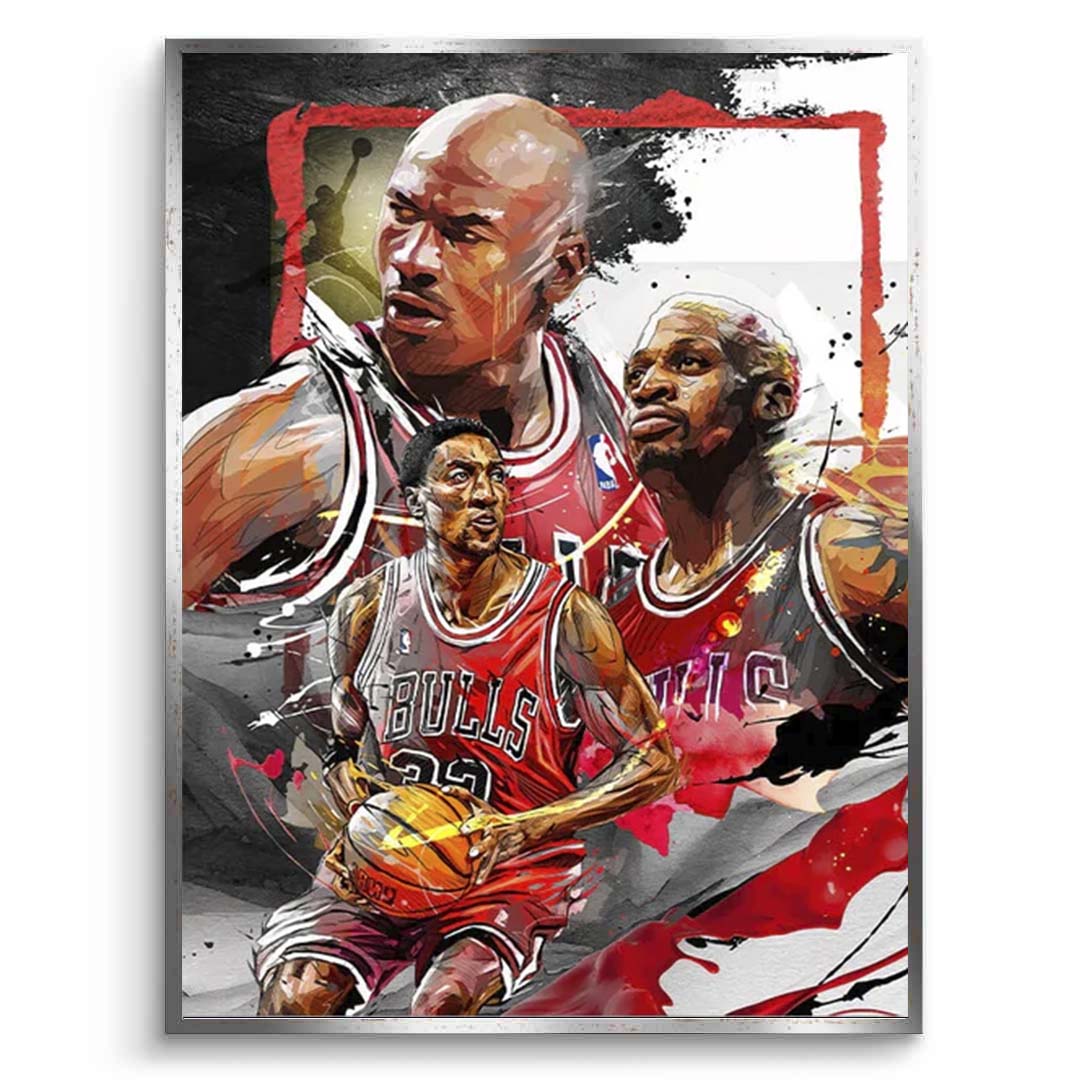 NBA Jordan 23 legends Canvas Wall Art Print