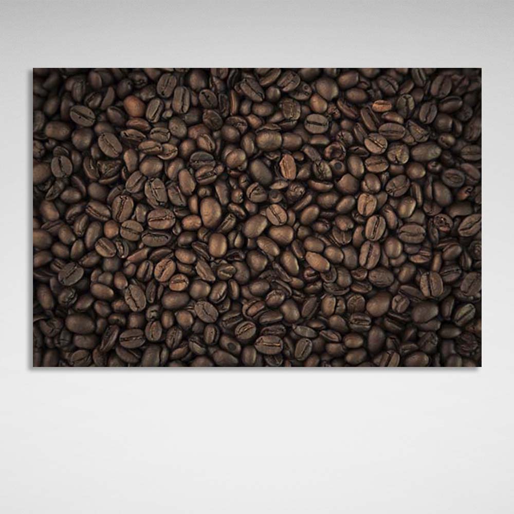 Canvas Wall Art Print For Kitchen Coffee Beans