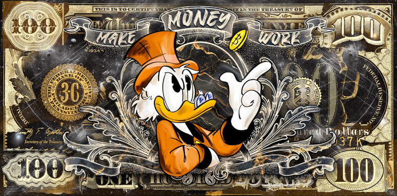 MAKE MONEY WORK Art Canvas