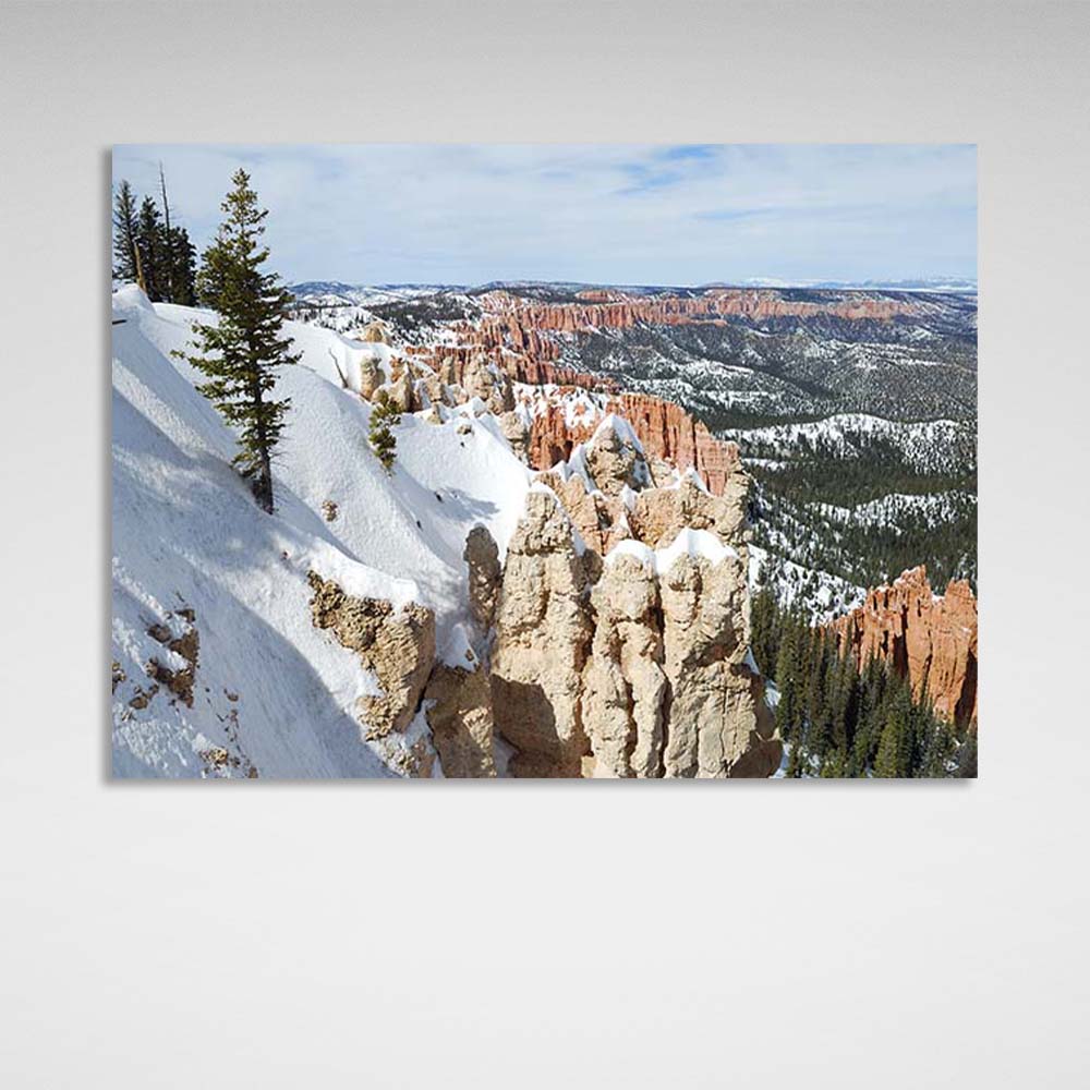 Canvas Wall Art Print Winter Bryce Canyon