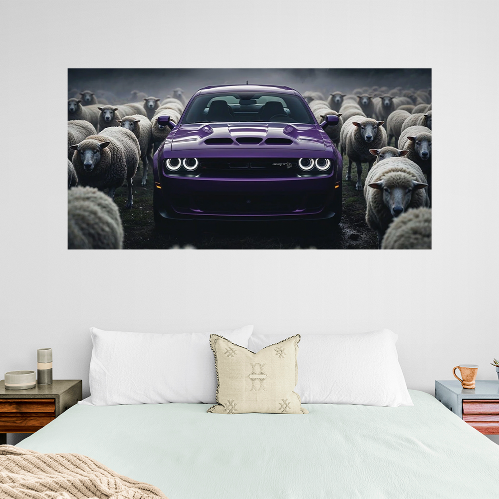 Purple Rebel – Stand Alone, Lead the Pack Canvas Wall Art