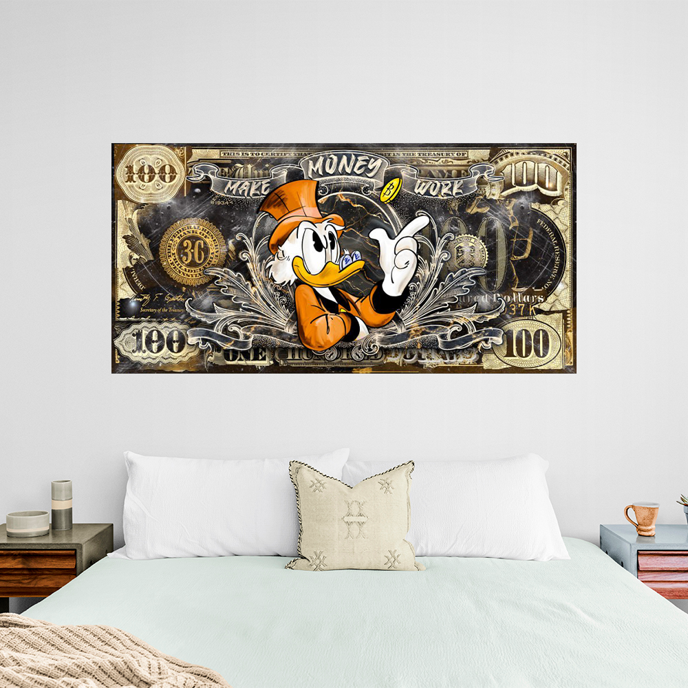 MAKE MONEY WORK Art Canvas