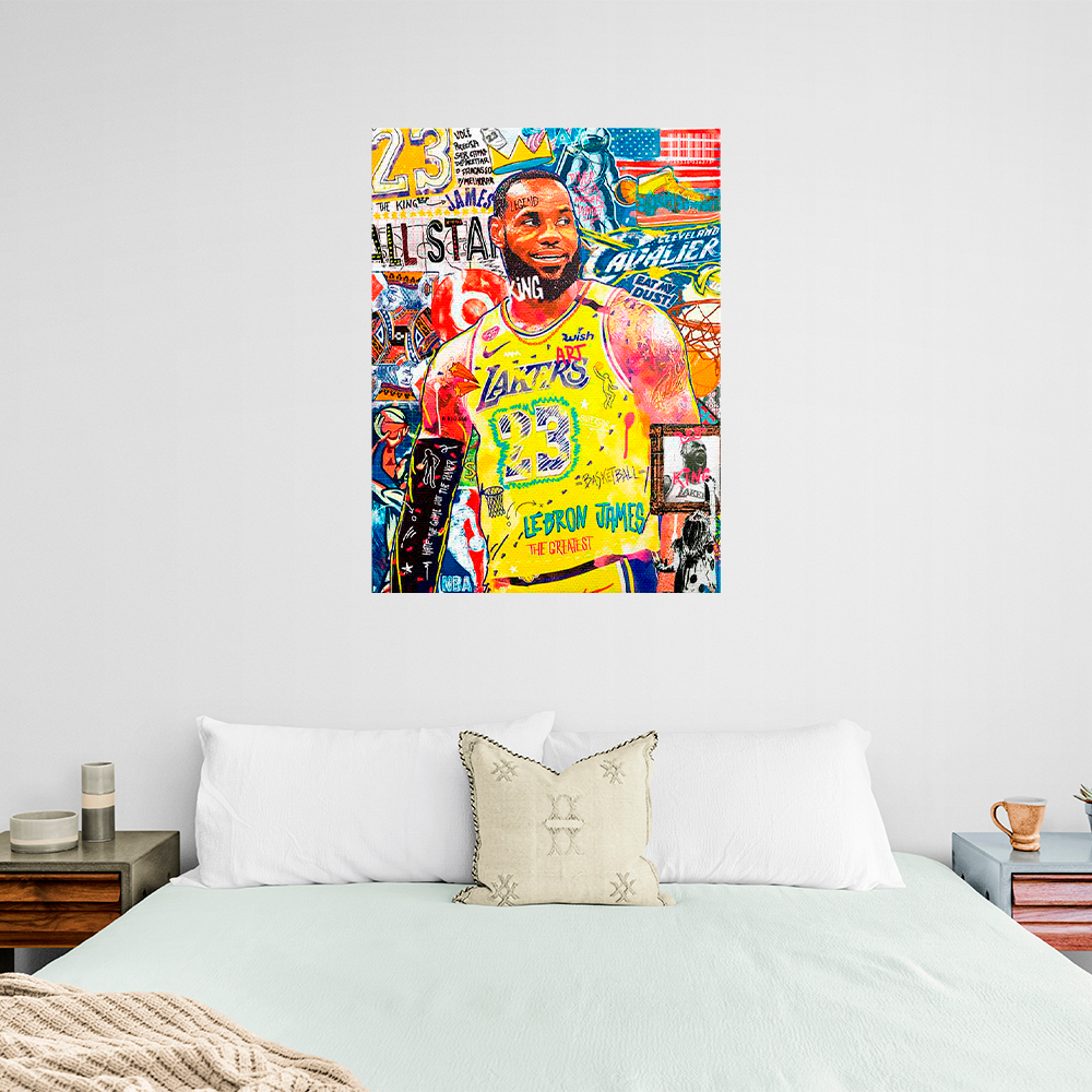 Kunstdruck auf Leinwand, Motiv: Weiße Boxhandschuhe auf weißem Hintergrund