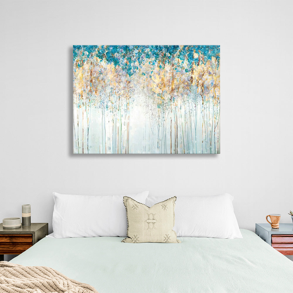 Abstraction in pastel colors Abstraction Canvas Wall Art Print