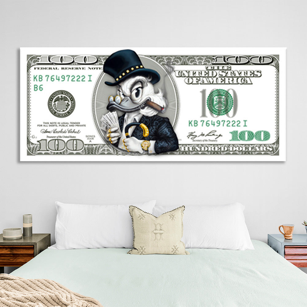 Inspirierender Kunstdruck auf Leinwand „Scrooge“ für 100 $