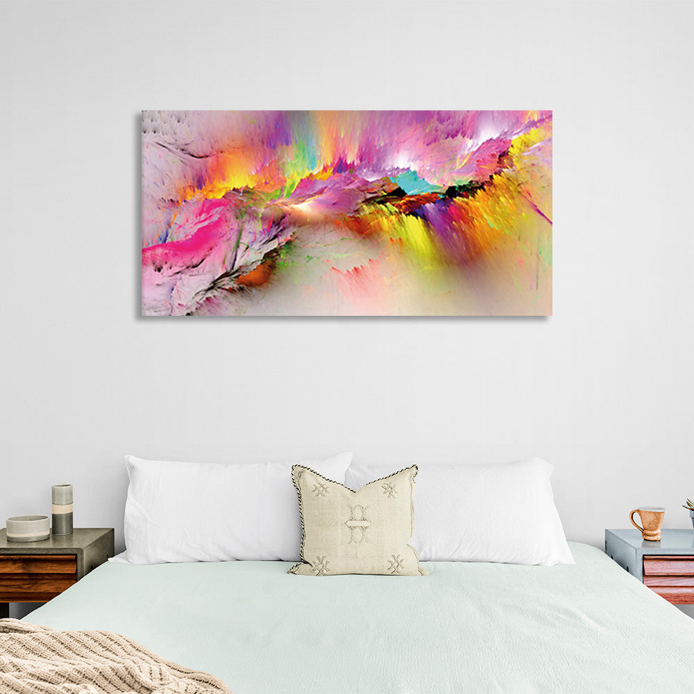 Abstraction in pastels Abstraction Canvas Wall Art Print