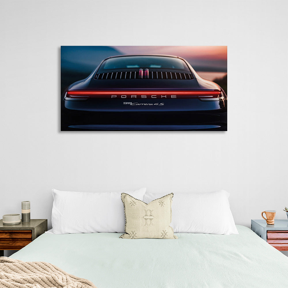 Kunstdruck auf Leinwand, Porsche-Auto