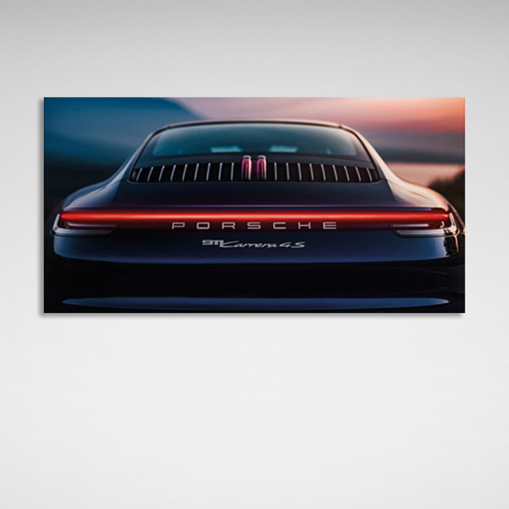 Porsche car Canvas Wall Art Print