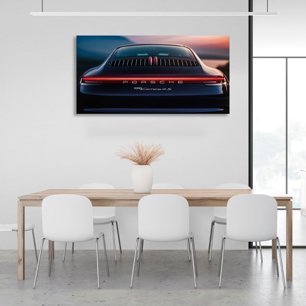 Kunstdruck auf Leinwand, Porsche-Auto