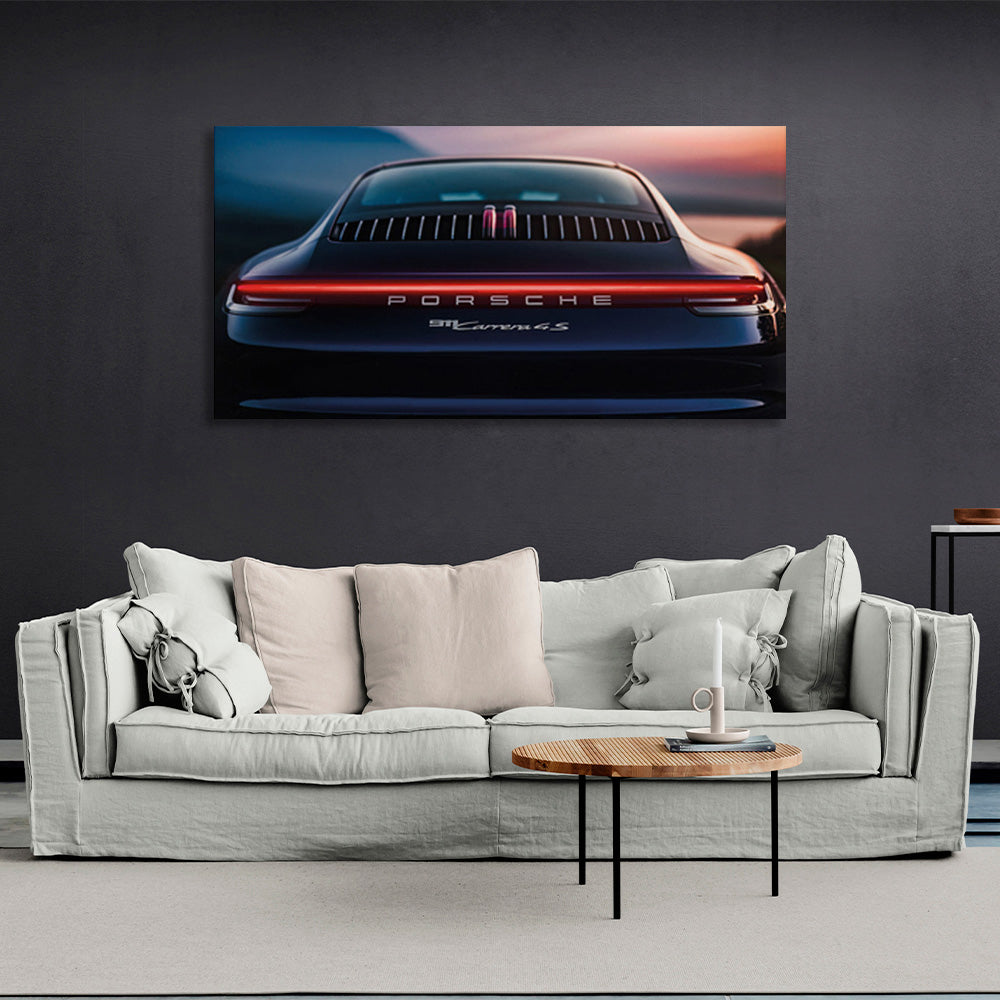 Kunstdruck auf Leinwand, Porsche-Auto