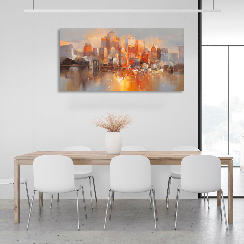 Big City Canvas Wall Art Print