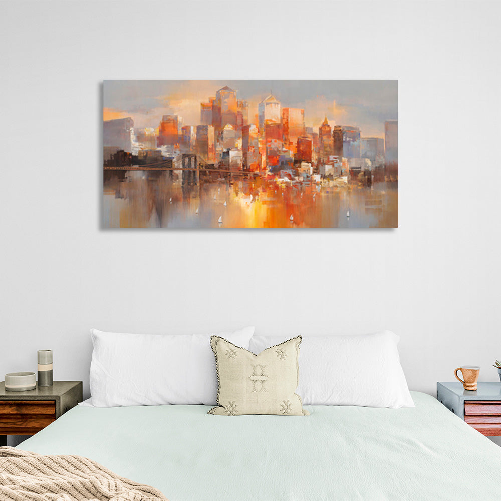 Big City Canvas Wall Art Print