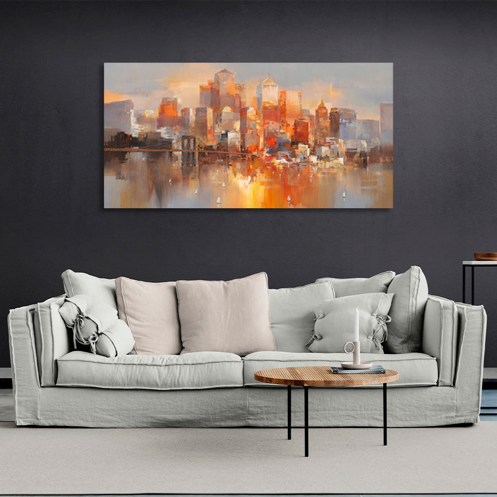 Big City Canvas Wall Art Print