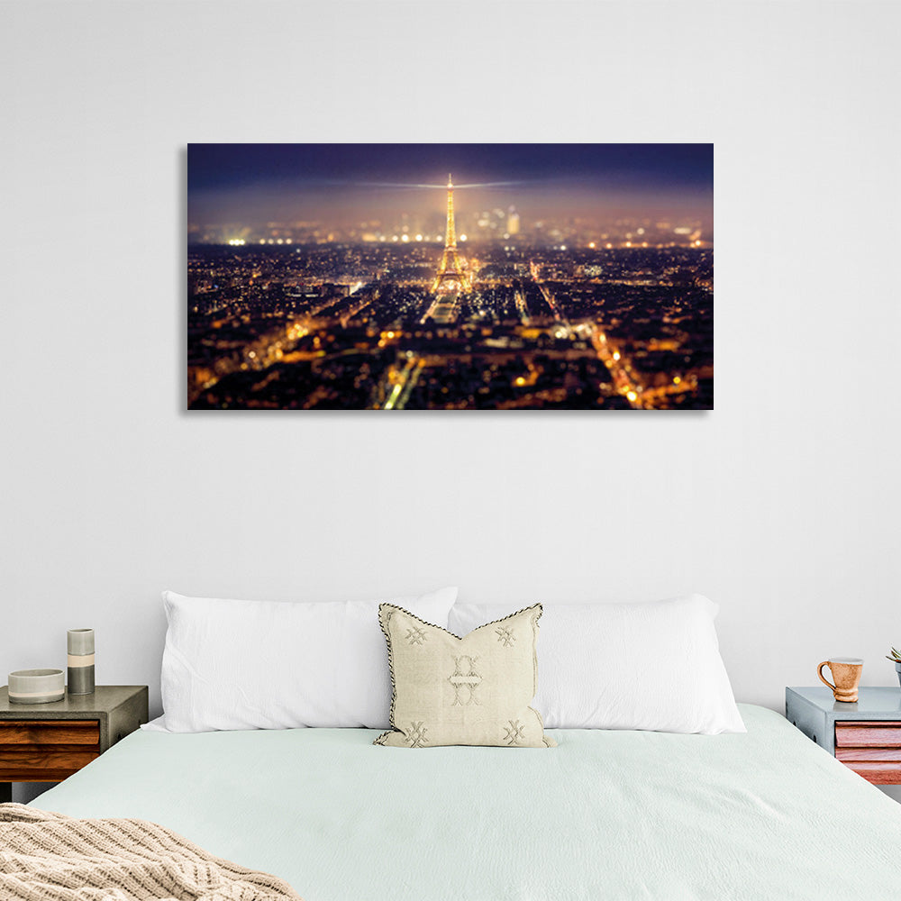 Leinwandbild „Paris bei Nacht“