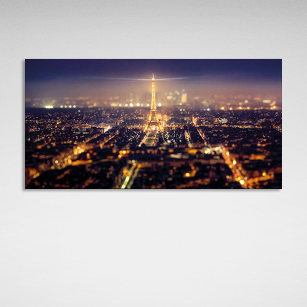 Leinwandbild „Paris bei Nacht“