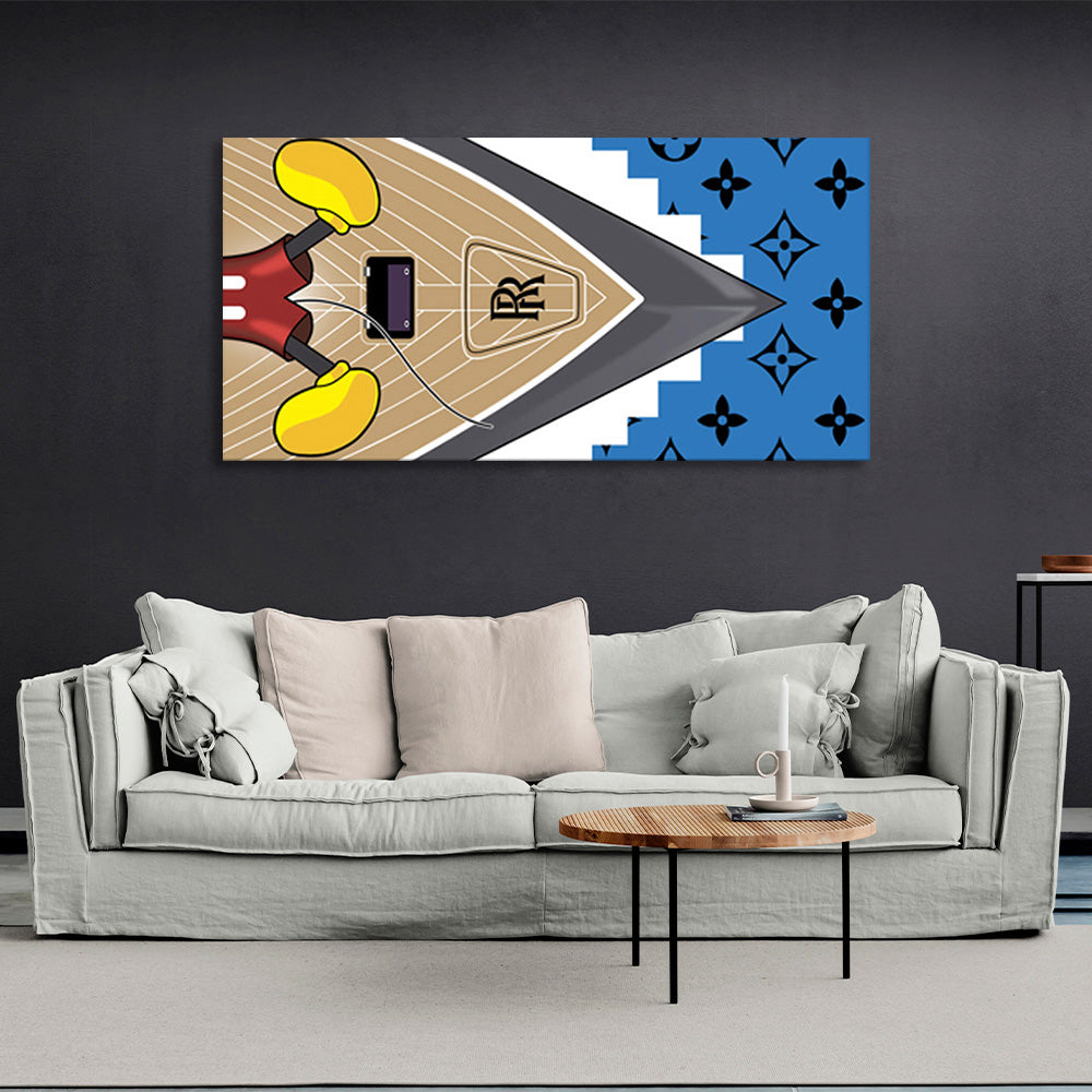 Cartoon abstract Canvas Wall Art Print