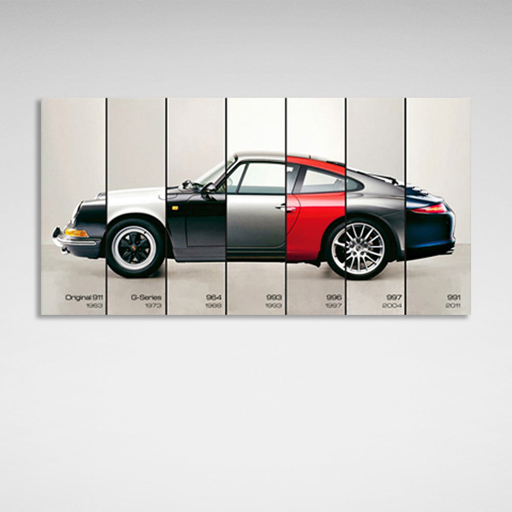 Miscellaneous Porsche parts Canvas Wall Art Print