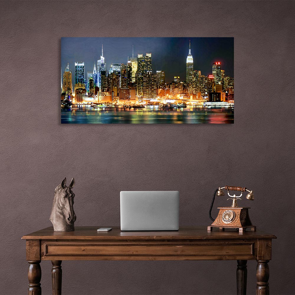 Evening New York Canvas Wall Art Print