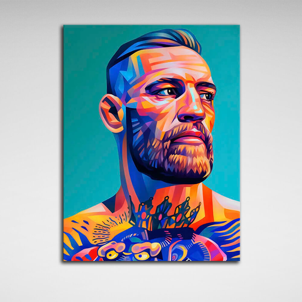 Conor McGregor Popart-Leinwand-Kunstdruck