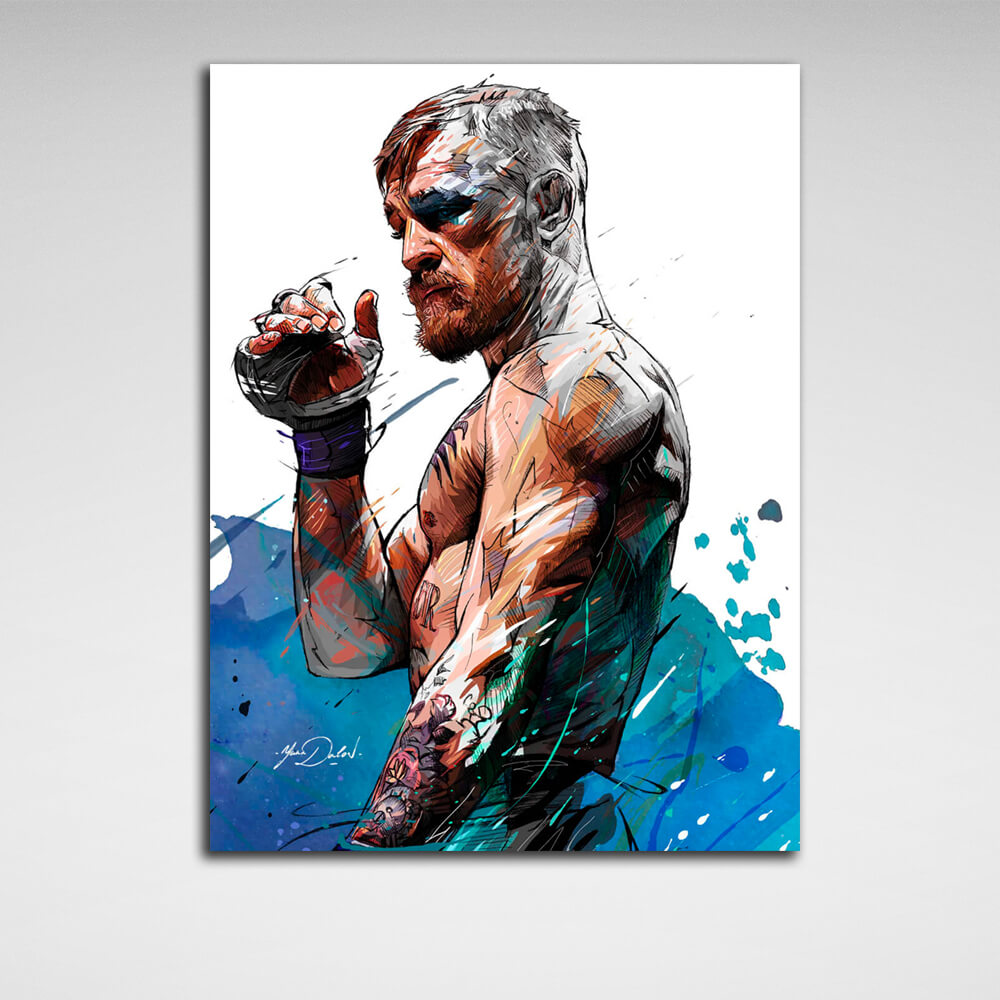 MMA Conor McGregor Kunstdruck auf Leinwand