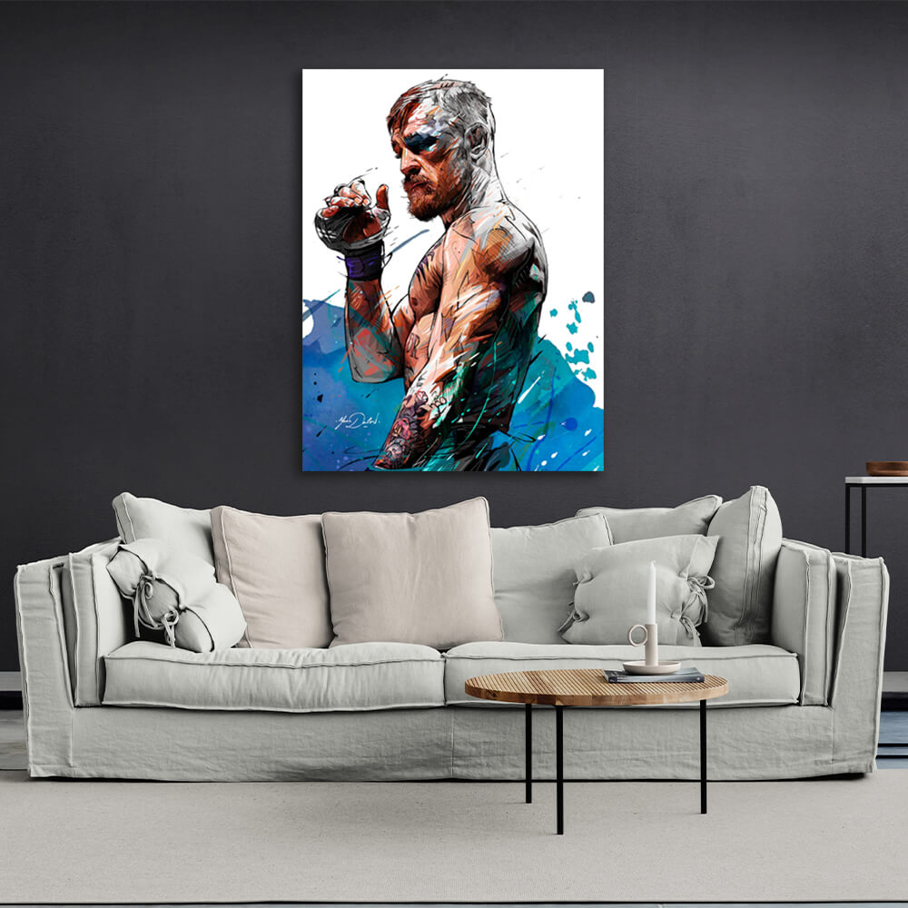 MMA Conor McGregor Kunstdruck auf Leinwand