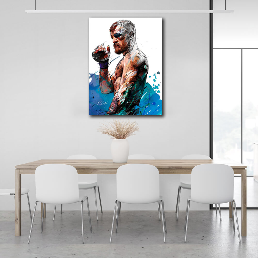 MMA Conor McGregor Kunstdruck auf Leinwand