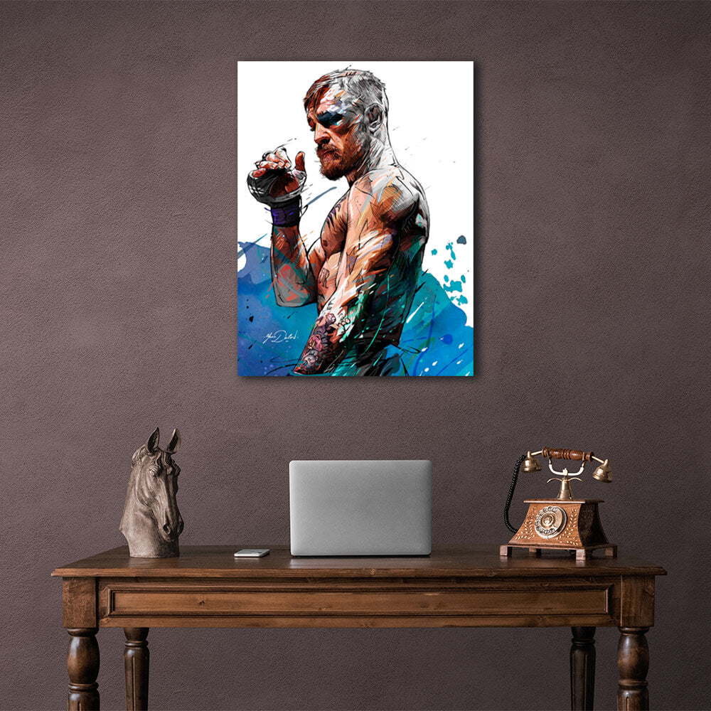 MMA Conor McGregor Kunstdruck auf Leinwand