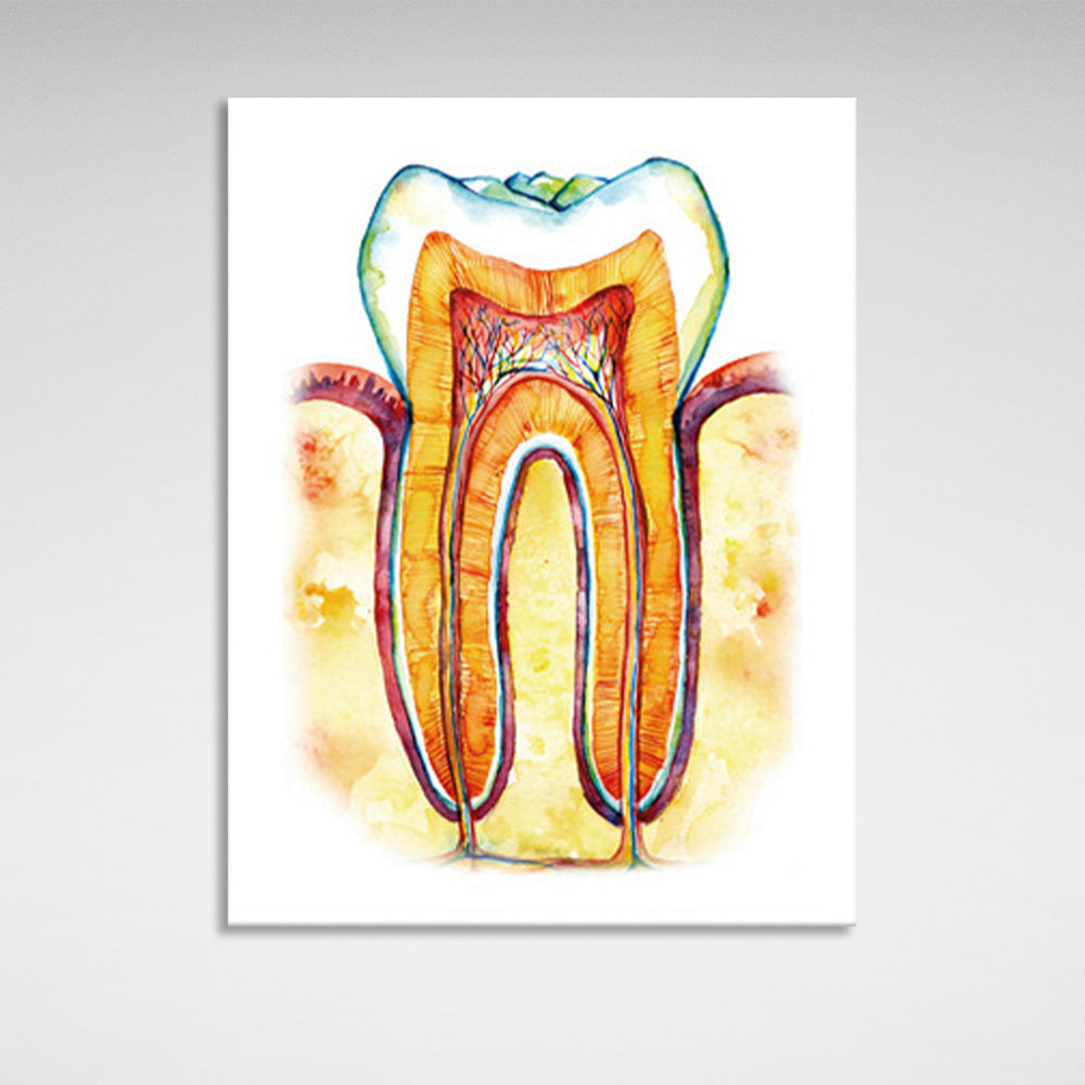 Tooth Canvas Wall Art Print