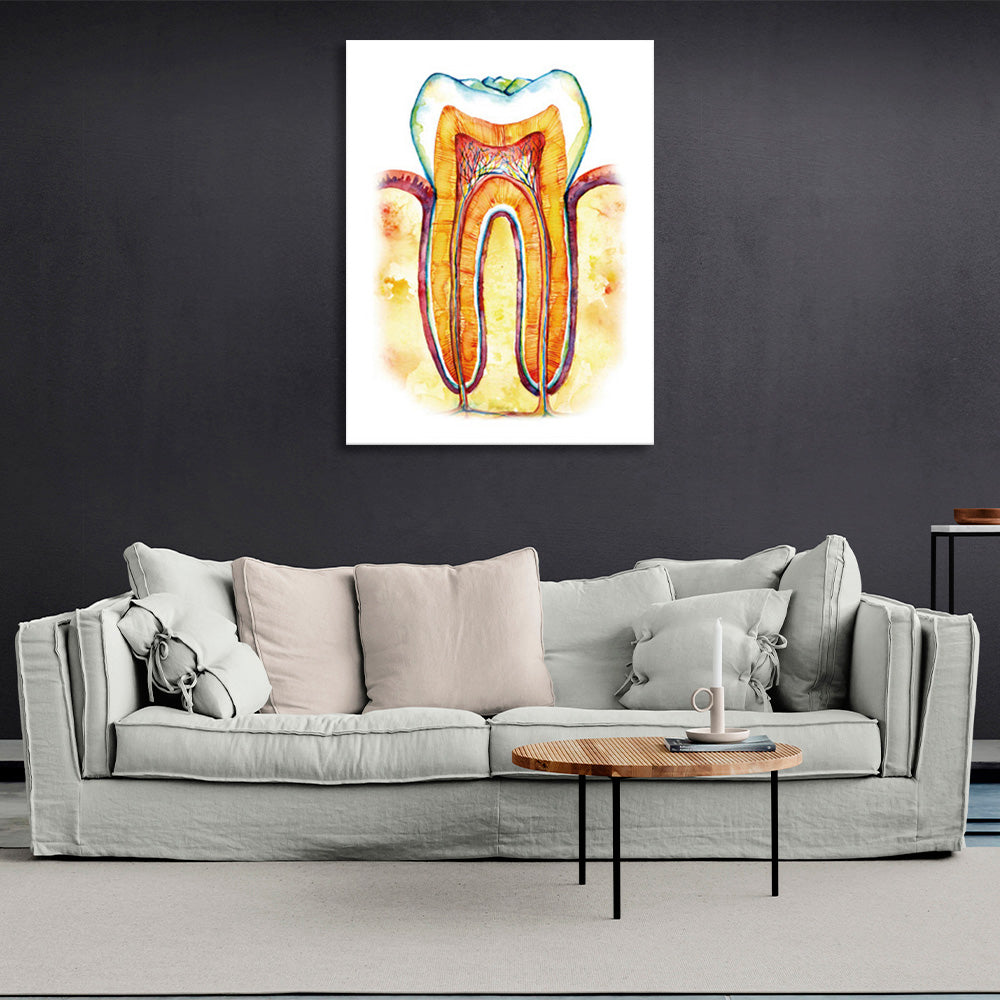 Tooth Canvas Wall Art Print