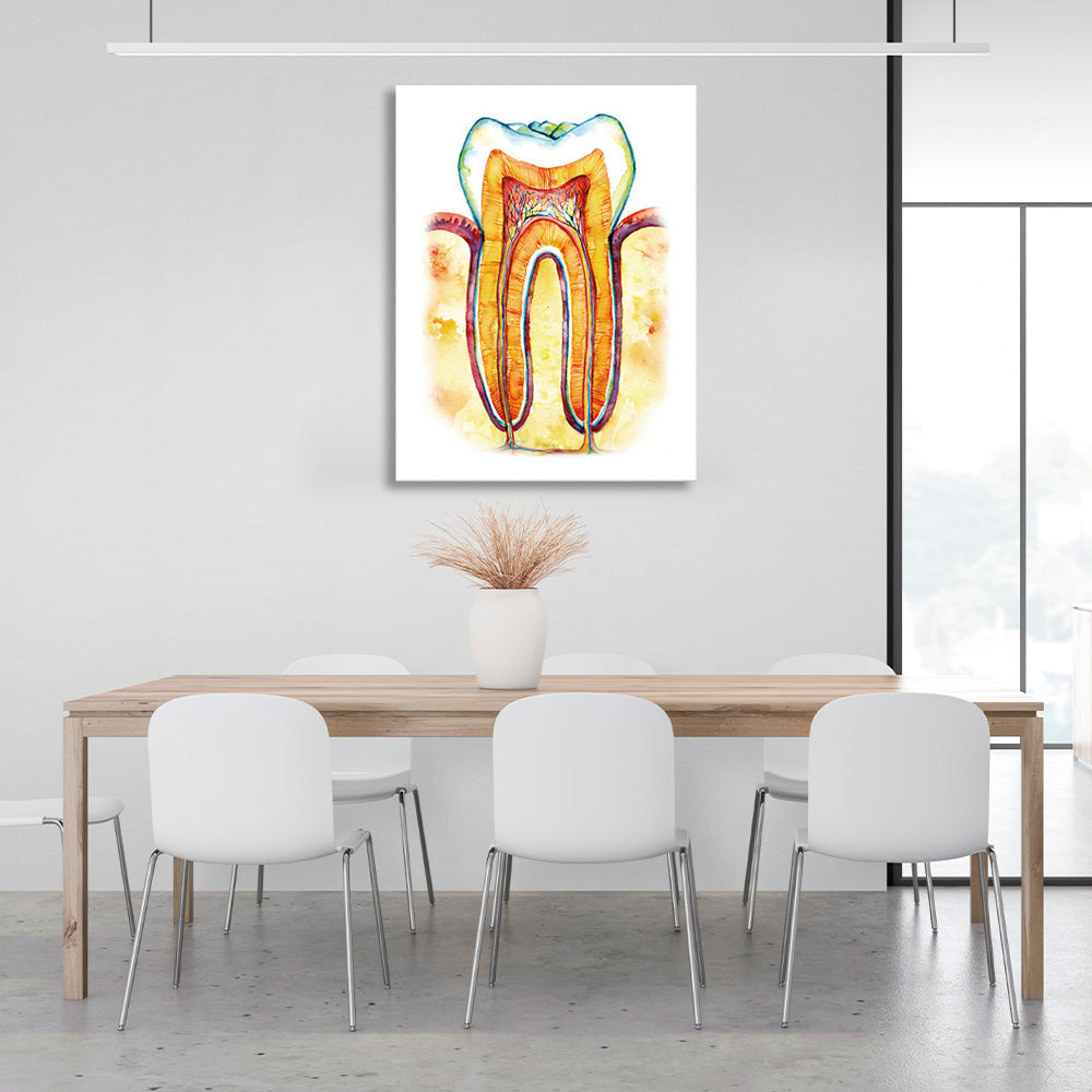 Tooth Canvas Wall Art Print