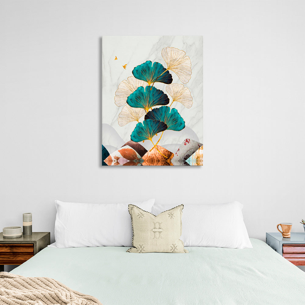 Abstraction plants Abstraction Canvas Wall Art Print