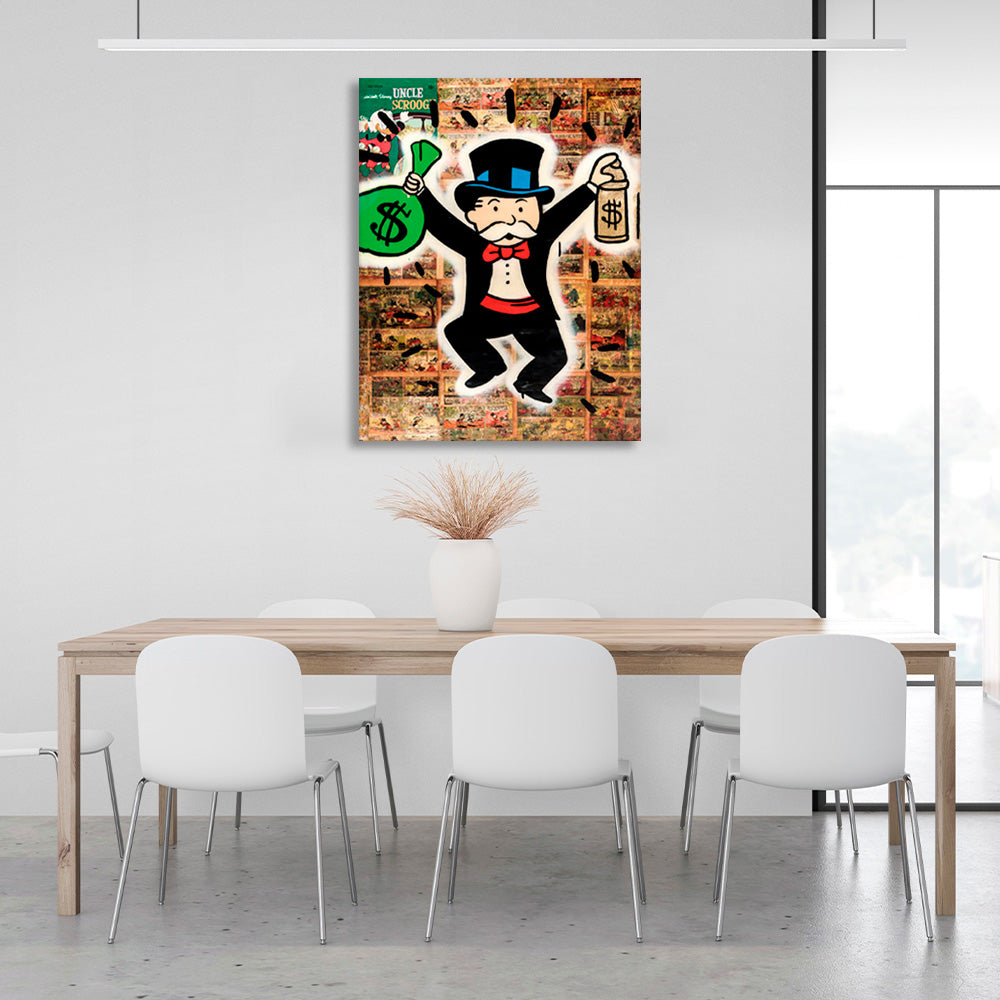 Alec Monopoly Canvas Wall Art Print