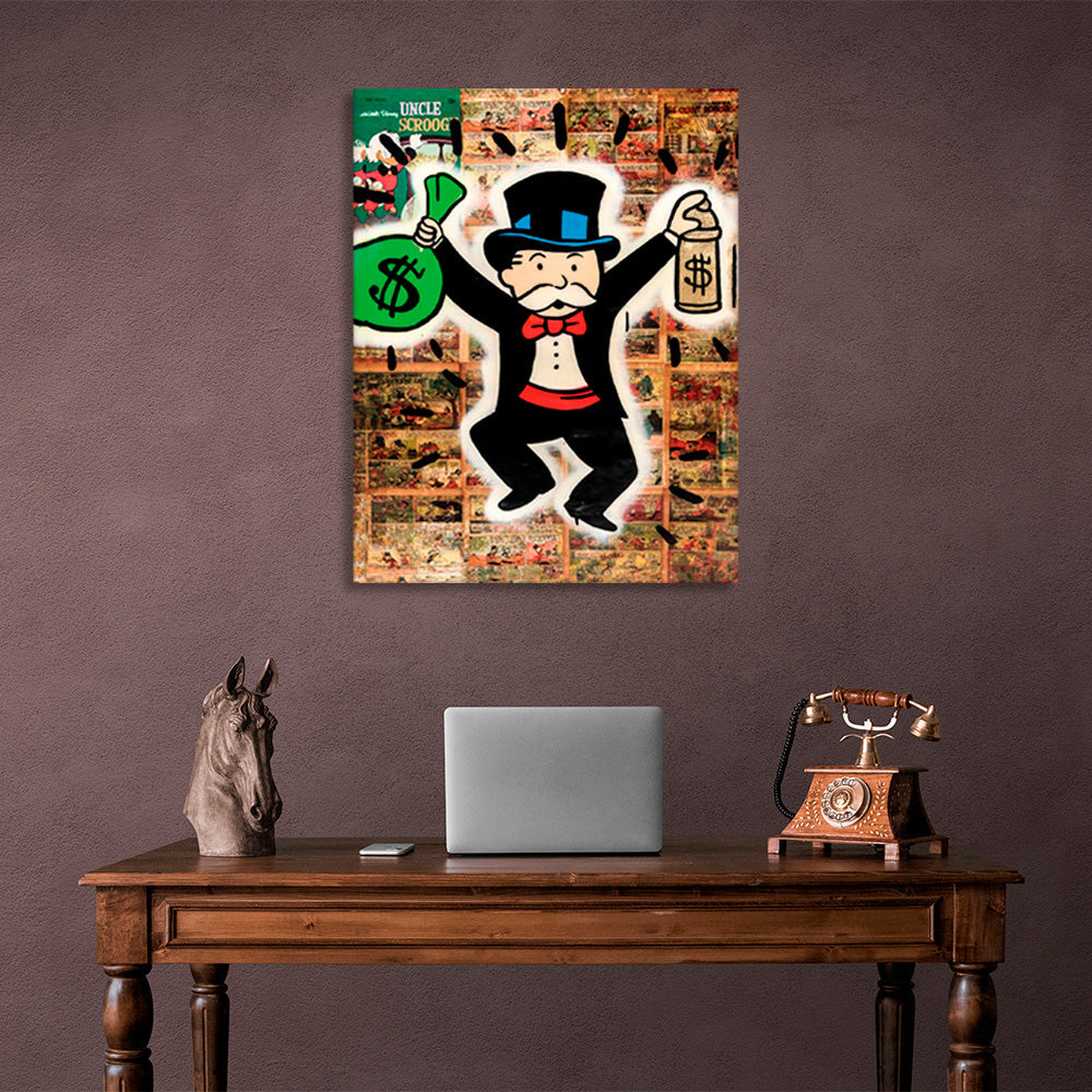 Alec Monopoly Canvas Wall Art Print