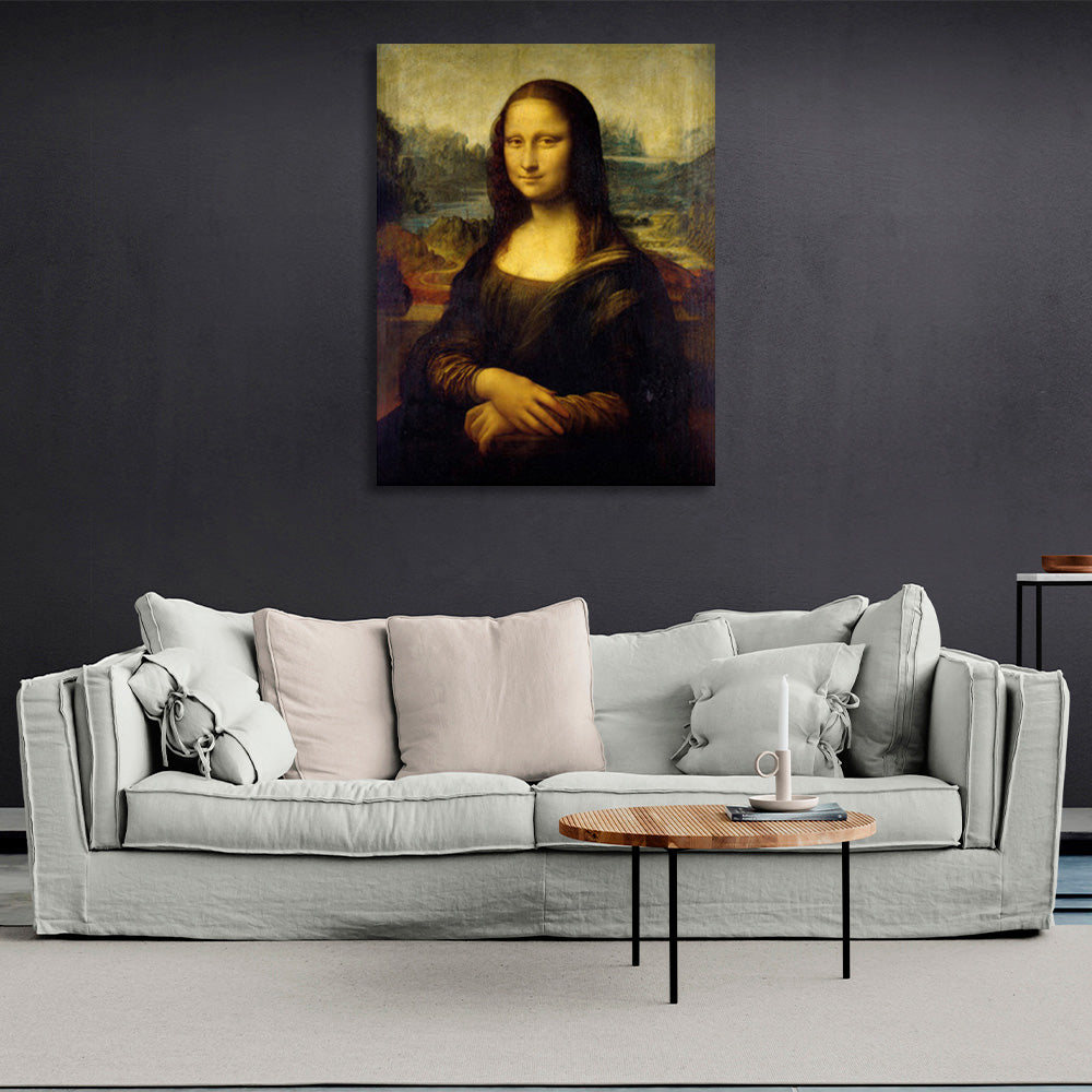 Mona Lisa Leonardo Da Vinci Reproduktion Leinwand Wand Kunstdruck