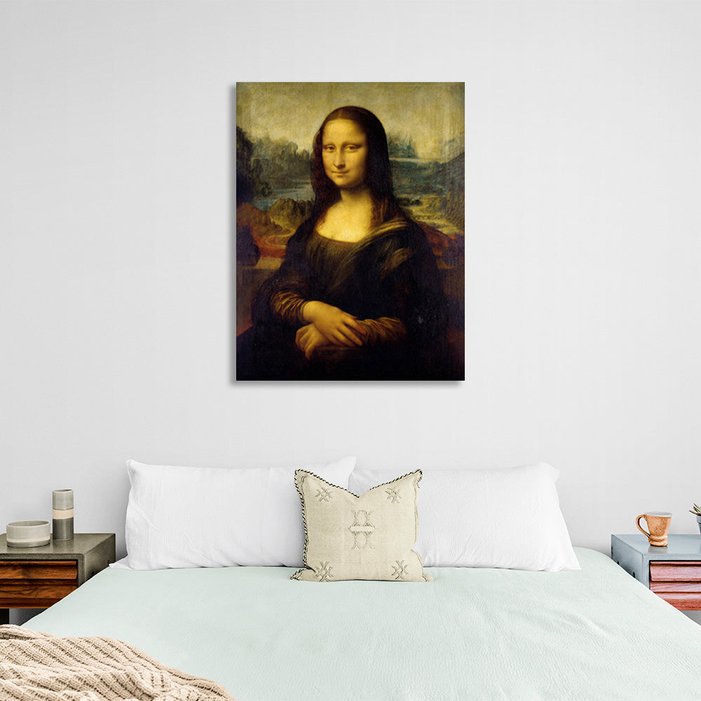 Mona Lisa Leonardo Da Vinci Reproduction Canvas Wall Art Print