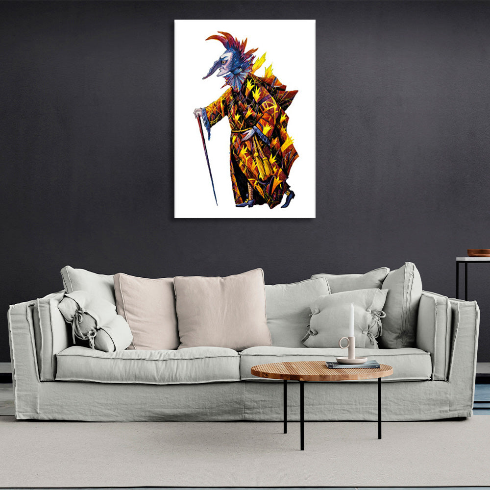 Wandering creature Canvas Wall Art Print