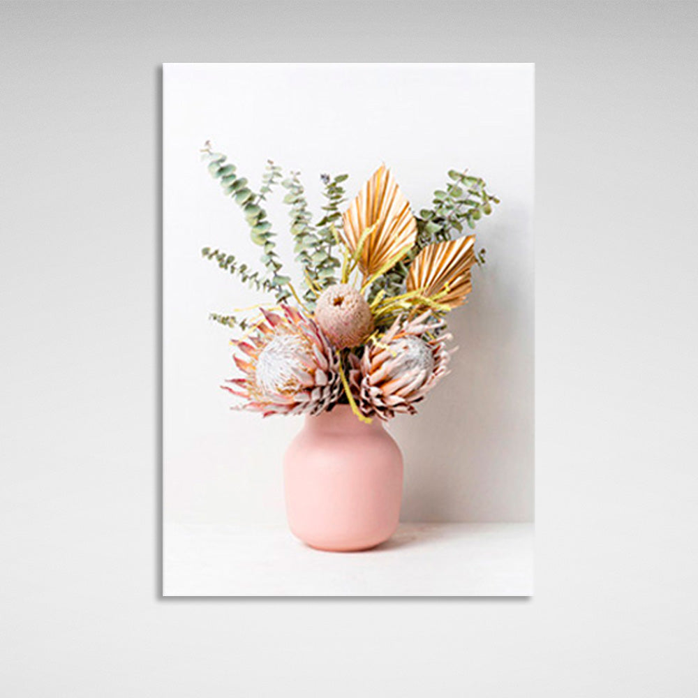 Leinwandbild „Vase mit Blumen“