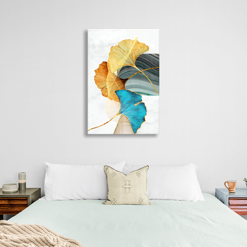 Abstraction on white background Abstraction Canvas Wall Art Print