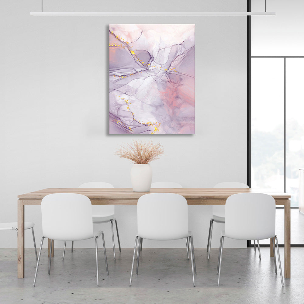 Abstraction in pastel colors Abstraction Canvas Wall Art Print