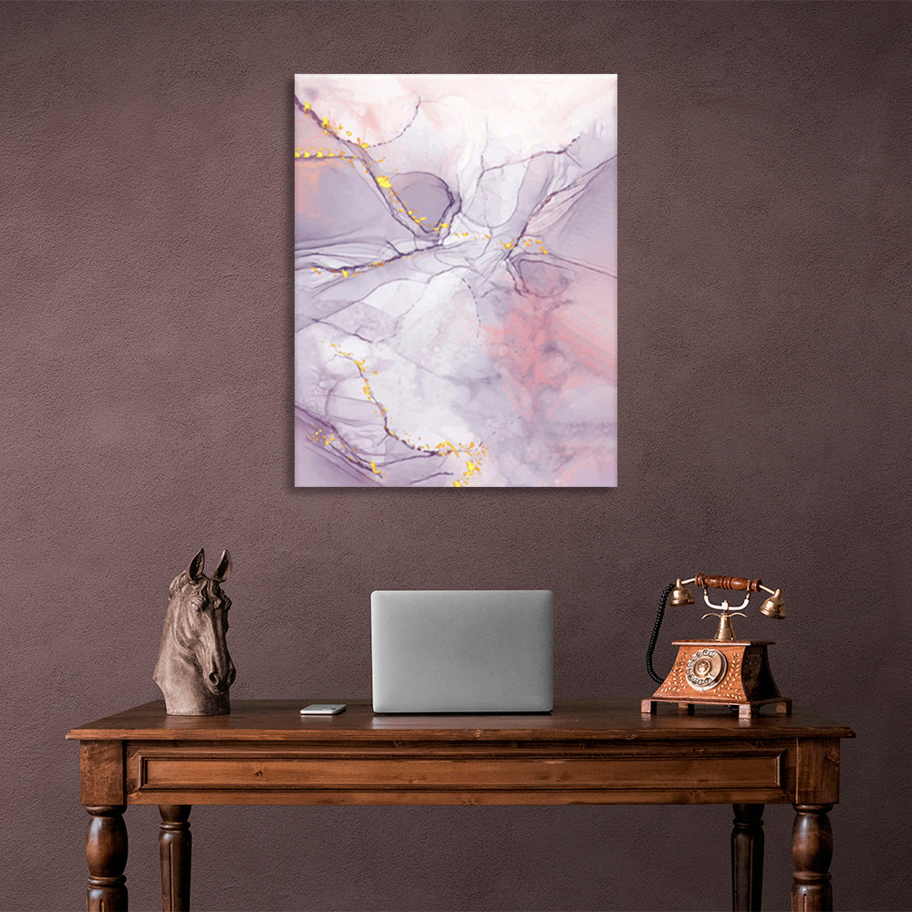 Abstraction in pastel colors Abstraction Canvas Wall Art Print