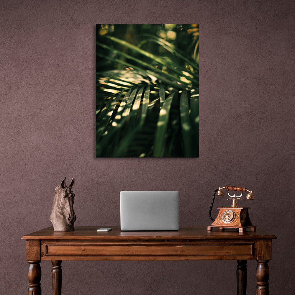 Green vegetation in the vicinity Canvas Wall Art Print